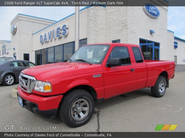 2008 Ford Ranger XLT SuperCab 4x4 in Torch Red