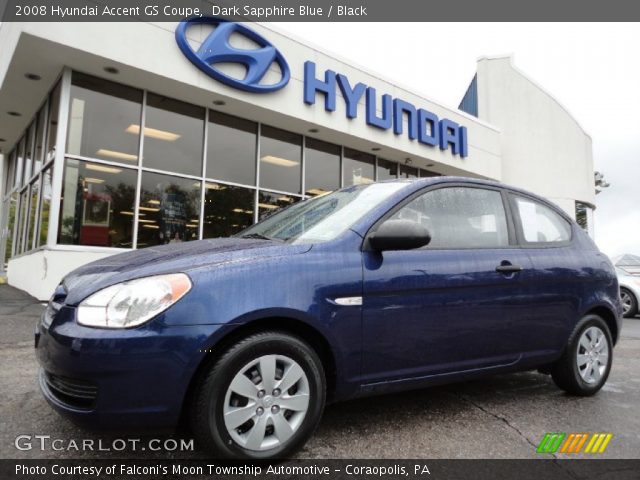 2008 Hyundai Accent GS Coupe in Dark Sapphire Blue