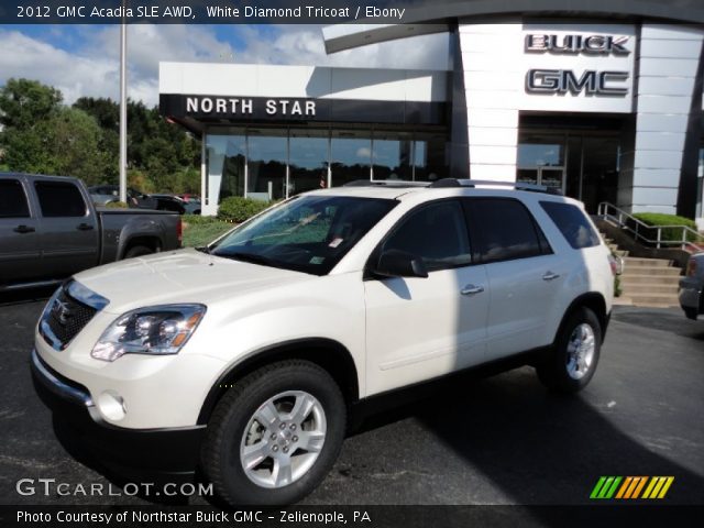 2012 GMC Acadia SLE AWD in White Diamond Tricoat