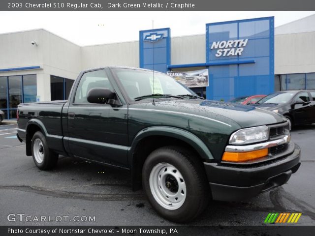 2003 Chevrolet S10 Regular Cab in Dark Green Metallic