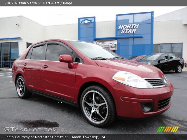 2007 Nissan Versa S in Red Alert