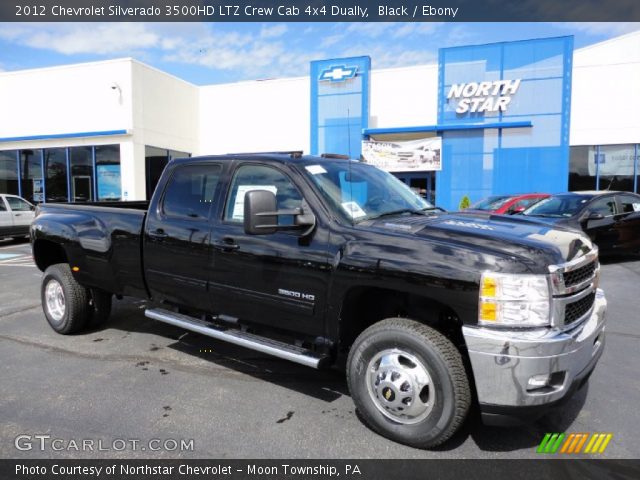 2012 Chevrolet Silverado 3500HD LTZ Crew Cab 4x4 Dually in Black