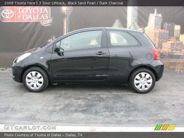 2008 Toyota Yaris S 3 Door Liftback in Black Sand Pearl