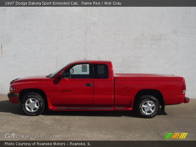 1997 Dodge Dakota Sport Extended Cab in Flame Red