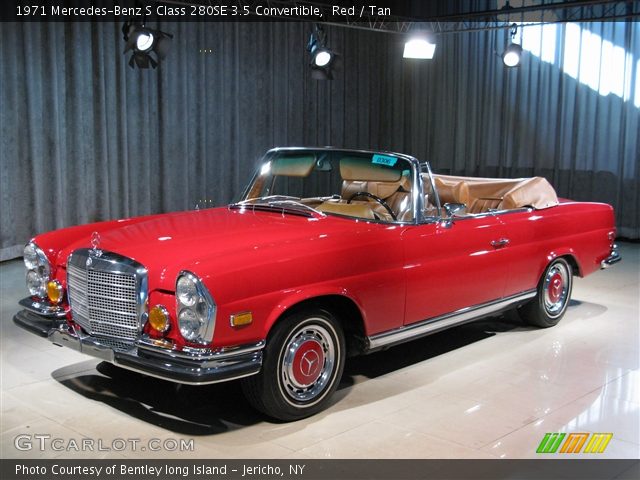 1971 Mercedes-Benz S Class 280SE 3.5 Convertible in Red
