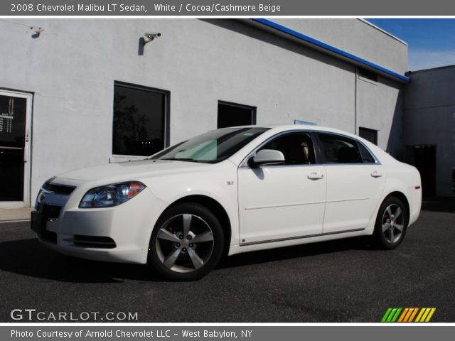 2008 Chevrolet Malibu LT Sedan in White