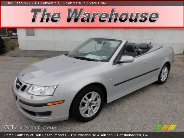 2006 Saab 9-3 2.0T Convertible in Silver Metallic