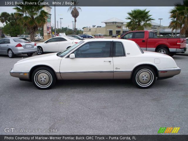 1991 Buick Riviera Coupe in White