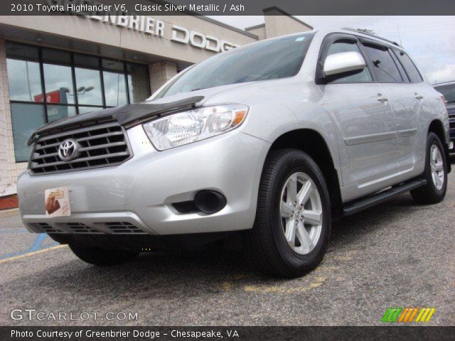 2010 Toyota Highlander V6 in Classic Silver Metallic