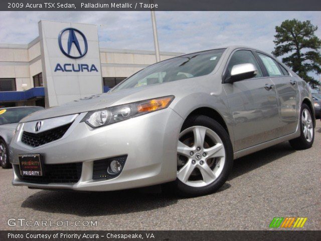 2009 Acura TSX Sedan in Palladium Metallic