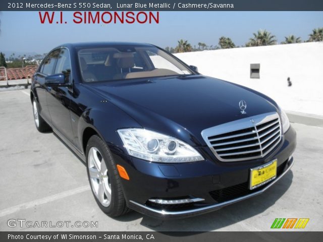 2012 Mercedes-Benz S 550 Sedan in Lunar Blue Metallic