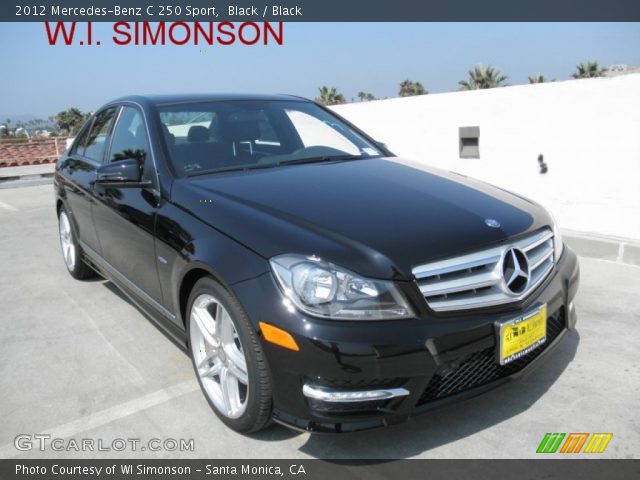 2012 Mercedes-Benz C 250 Sport in Black