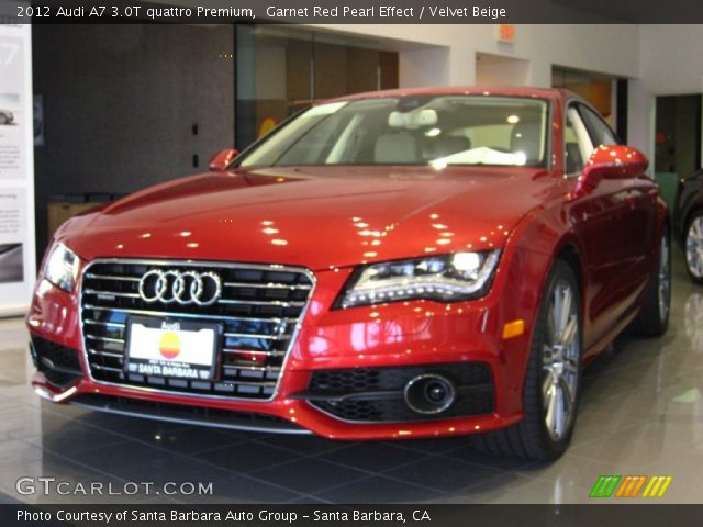 2012 Audi A7 3.0T quattro Premium in Garnet Red Pearl Effect