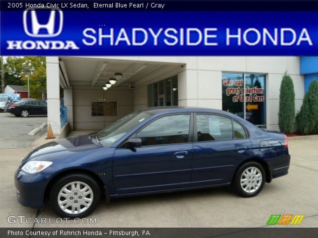 2005 Honda Civic LX Sedan in Eternal Blue Pearl