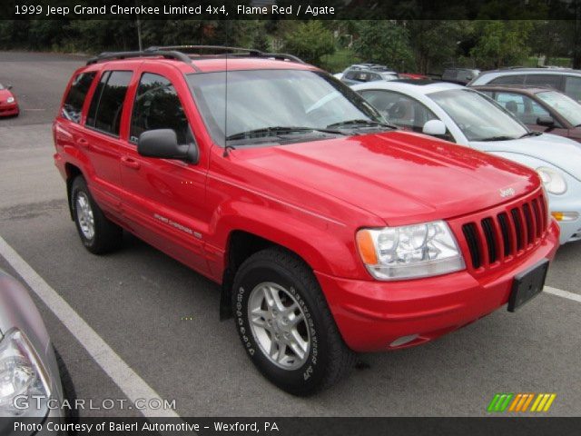 Flame Red 1999 Jeep Grand Cherokee Limited 4x4 Agate