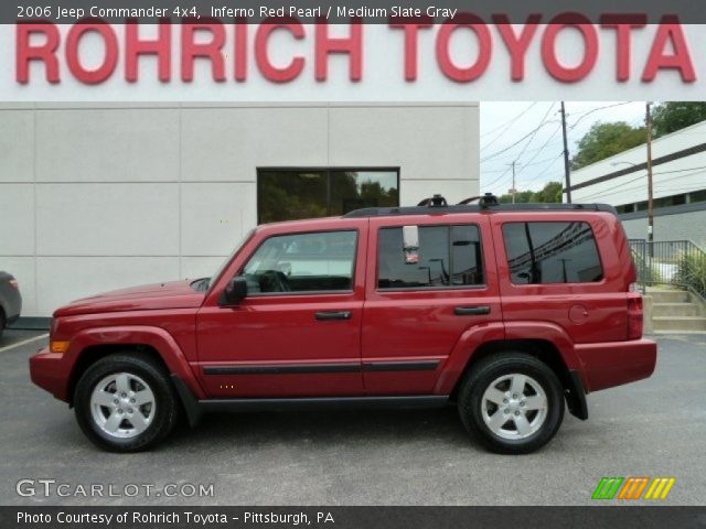 2006 Jeep Commander 4x4 in Inferno Red Pearl