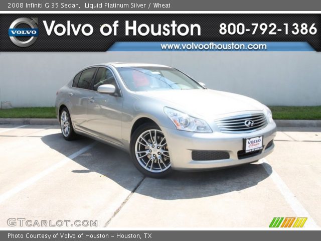 2008 Infiniti G 35 Sedan in Liquid Platinum Silver