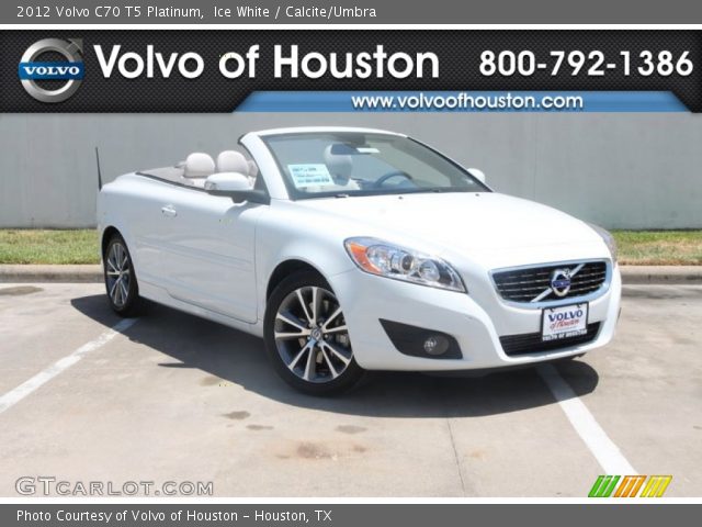 2012 Volvo C70 T5 Platinum in Ice White