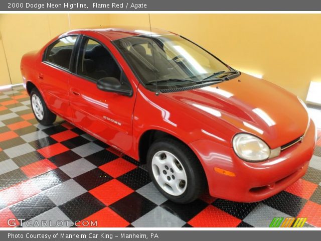2000 Dodge Neon Highline in Flame Red
