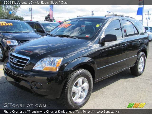 2008 Kia Sorento LX 4x4 in Ebony Black