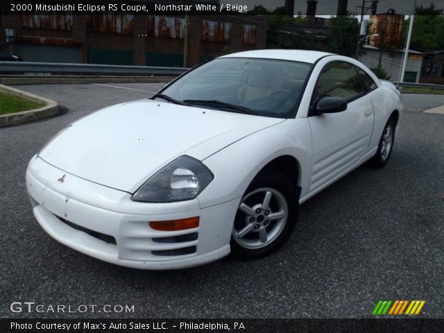 2000 Mitsubishi Eclipse RS Coupe in Northstar White