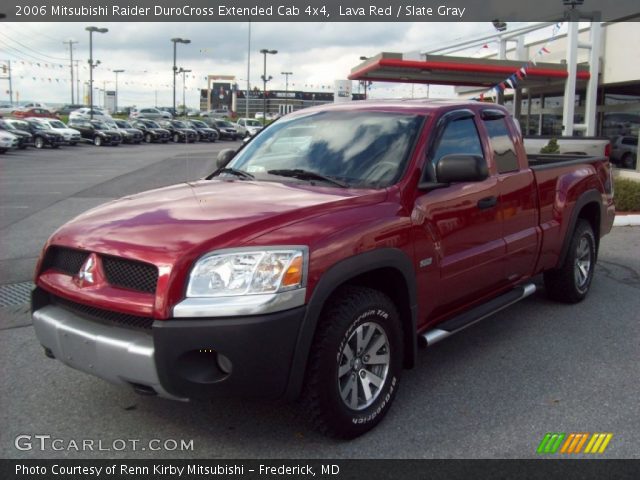 2006 Mitsubishi Raider DuroCross Extended Cab 4x4 in Lava Red