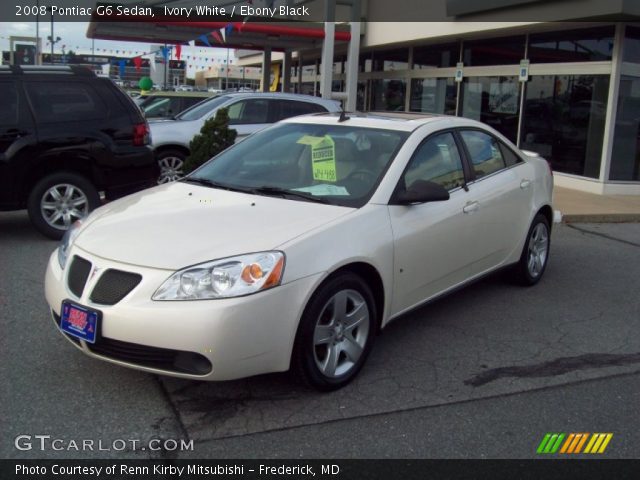 2008 Pontiac G6 Sedan in Ivory White