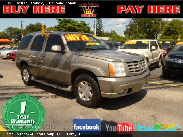 2003 Cadillac Escalade  in Silver Sand