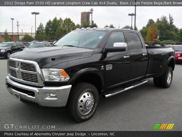 2012 Dodge Ram 3500 HD Laramie Longhorn Crew Cab 4x4 Dually in Black