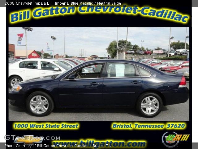 2008 Chevrolet Impala LT in Imperial Blue Metallic