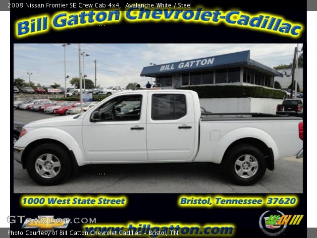 2008 Nissan Frontier SE Crew Cab 4x4 in Avalanche White