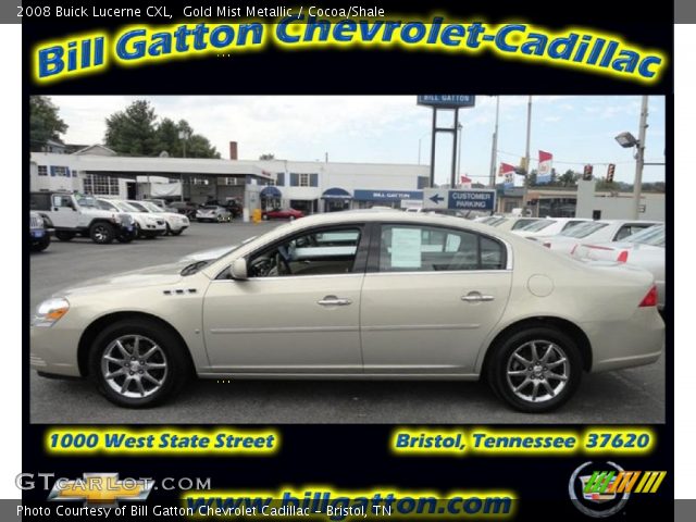 2008 Buick Lucerne CXL in Gold Mist Metallic