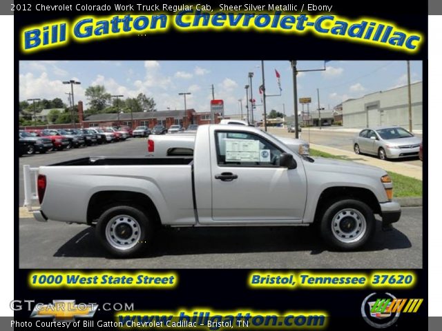 2012 Chevrolet Colorado Work Truck Regular Cab in Sheer Silver Metallic