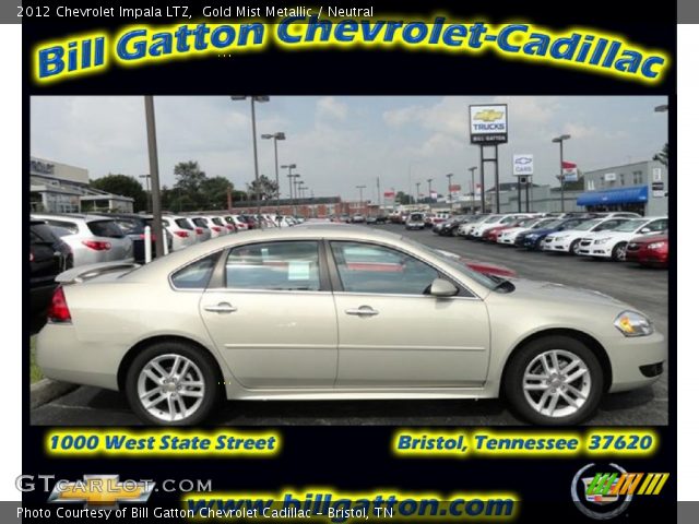 2012 Chevrolet Impala LTZ in Gold Mist Metallic