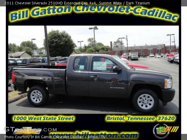 2011 Chevrolet Silverado 2500HD Extended Cab 4x4 in Summit White
