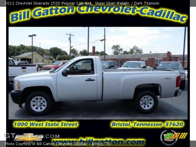 2011 Chevrolet Silverado 1500 Regular Cab 4x4 in Sheer Silver Metallic