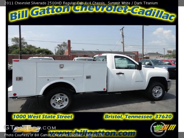 2011 Chevrolet Silverado 2500HD Regular Cab 4x4 Chassis in Summit White