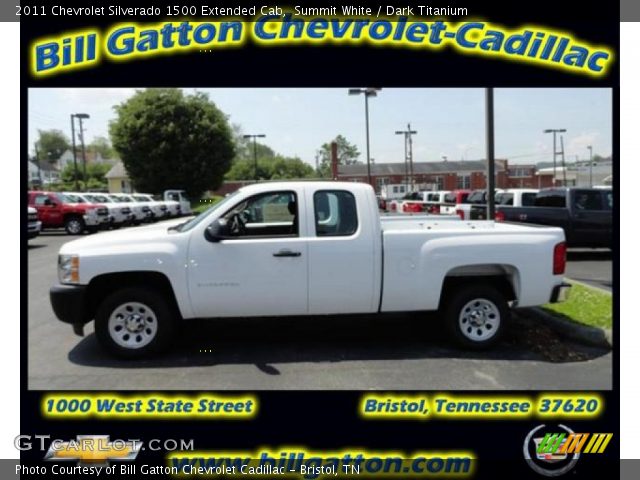 2011 Chevrolet Silverado 1500 Extended Cab in Summit White