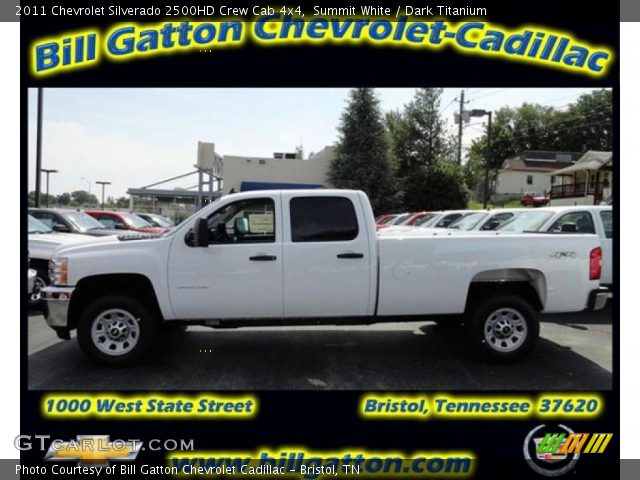 2011 Chevrolet Silverado 2500HD Crew Cab 4x4 in Summit White