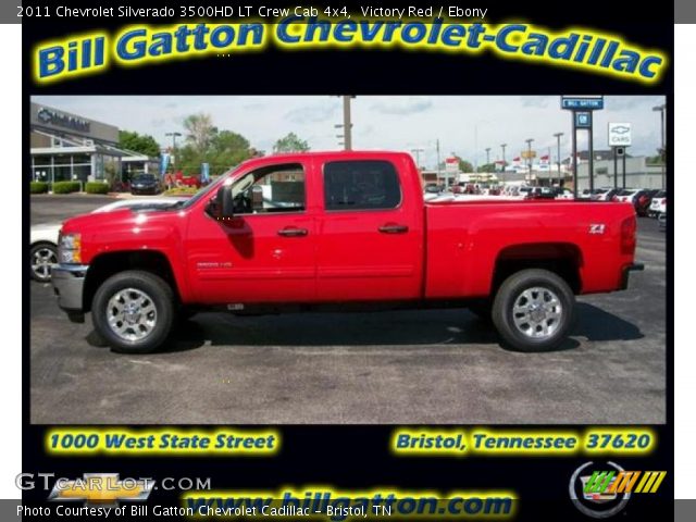 2011 Chevrolet Silverado 3500HD LT Crew Cab 4x4 in Victory Red
