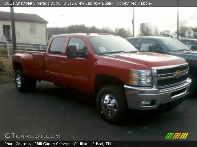2011 Chevrolet Silverado 3500HD LTZ Crew Cab 4x4 Dually in Victory Red