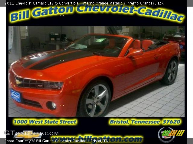 2011 Chevrolet Camaro LT/RS Convertible in Inferno Orange Metallic