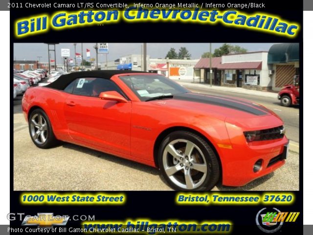 2011 Chevrolet Camaro LT/RS Convertible in Inferno Orange Metallic