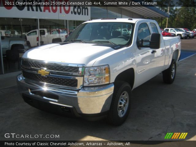 2011 Chevrolet Silverado 2500HD Extended Cab 4x4 in Summit White