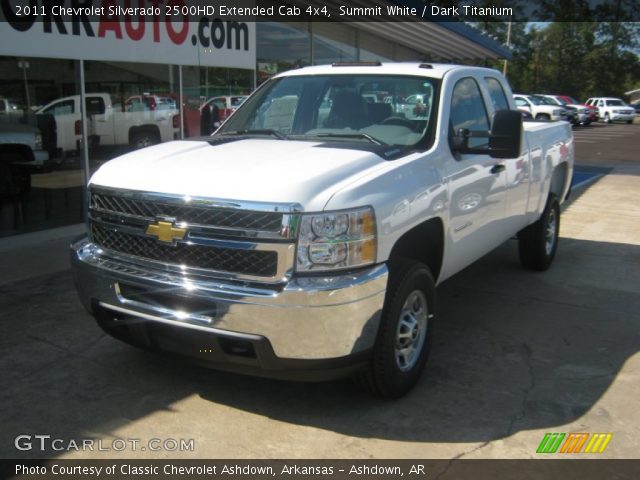 2011 Chevrolet Silverado 2500HD Extended Cab 4x4 in Summit White