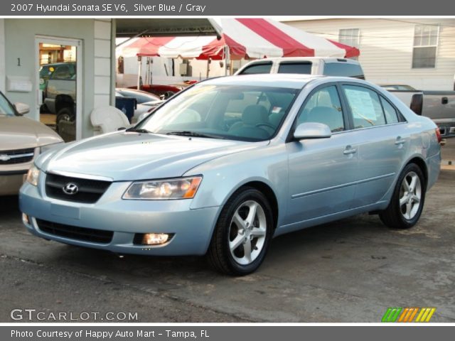 2007 Hyundai Sonata SE V6 in Silver Blue