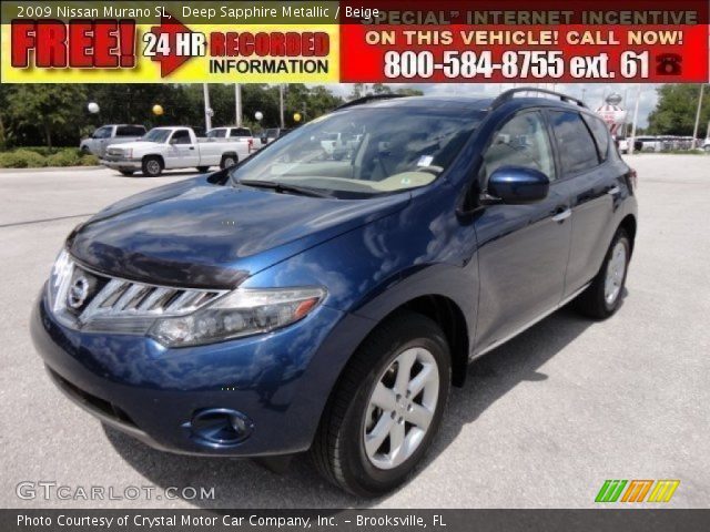 2009 Nissan Murano SL in Deep Sapphire Metallic