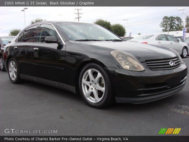 2003 Infiniti G 35 Sedan in Black Obsidian