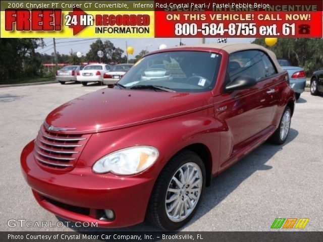 2006 Chrysler PT Cruiser GT Convertible in Inferno Red Crystal Pearl
