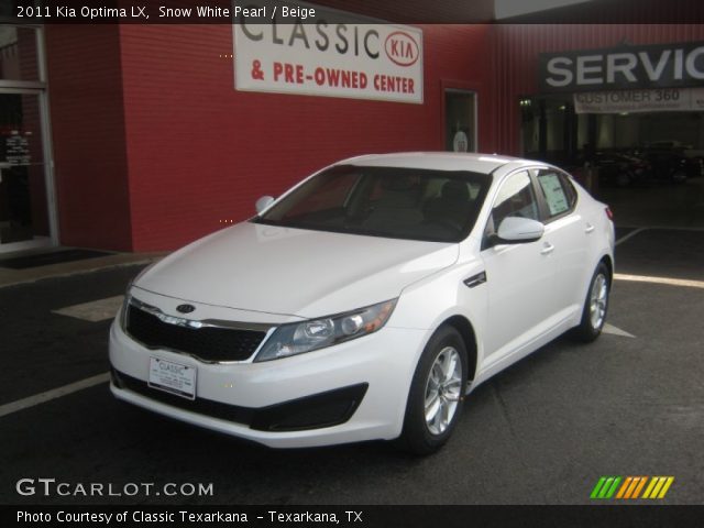 2011 Kia Optima LX in Snow White Pearl